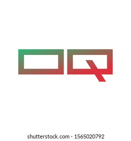 OQ letter logo template vector icon design