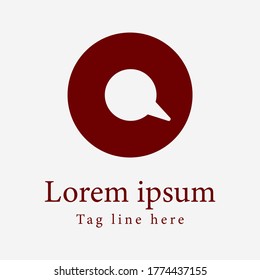 OQ  letter simple vector logo design