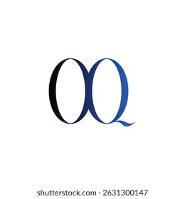 OQ logo design featuring initials in a sleek, modern style. Uses minimalist aesthetics and negative space to create a bold, professional business emblem.