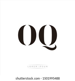 OQ logo monogram isolated on white background