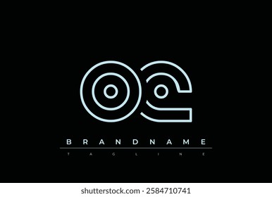 OQ Technology Letter Logo Template. This tech letter logo is a graphic mark that uses letters to represent a technology company.