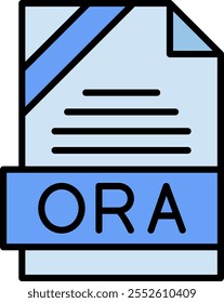 ORA Filled Style Icon Design