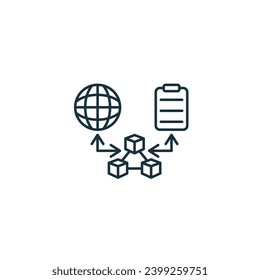 Oracle icon. Monochrome simple sign from blockchain collection. Oracle icon for logo, templates, web design and infographics.