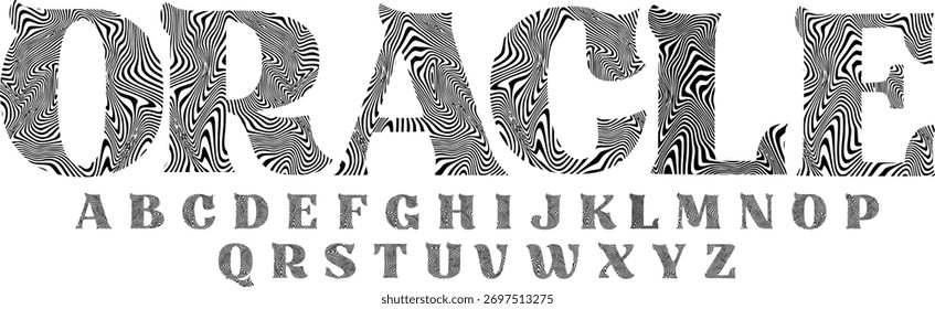 Oracle Psychedelic Font – Wavy Optical Illusion Display Typeface