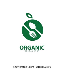 oraganic restaurant logo design with clean background