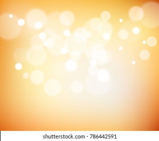 Oragne bokeh background vector