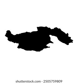 Orakzai district map, administrative division of Pakistan. Vector illustration.