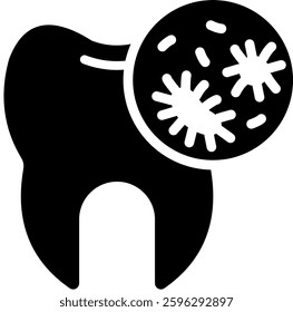 Oral Bacteria Icon Element For Design