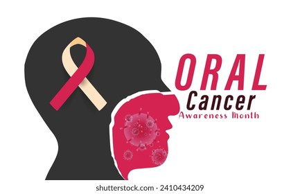 Oral Cancer Awareness Month. background, banner, card, poster, template. Vector illustration.