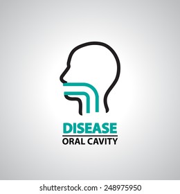 oral cavity icon and symbol  