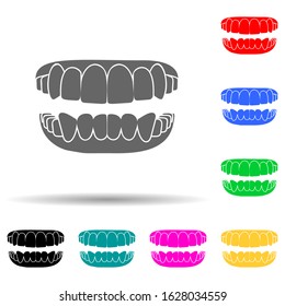 oral cavity multi color style icon. Simple glyph, flat vector of dental icons for ui and ux, website or mobile application