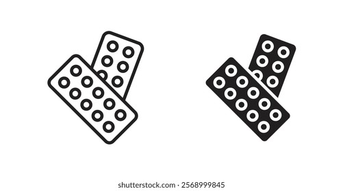 Oral contraception icon set vector graphics designs