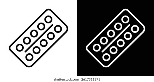 Oral contraception icon vector for web and mobile app. Symbol isolated.