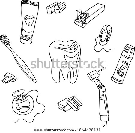 Oral dental care set 