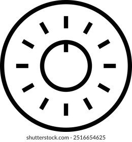 Icono oral. Diseño de estilo lineal delgado aislado sobre fondo blanco