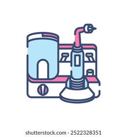 Oral Irrigator Fill Color Icon, Vector illustration