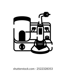 Oral Irrigator Glyph Icon, Vector illustration