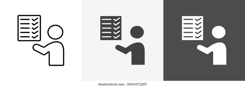 Oral survey icon set vector art
