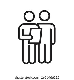 Oral survey icon Thin line illustration