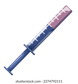 Oral syringe. Medicine, pharmacy and healthcare concept. Isolated vector illustration for flyer, poster, banner.