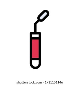 oral tool vector flat color icon 