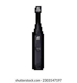 oral tooth brush game pixel art retro vector. bit oral tooth brush. old vintage illustration