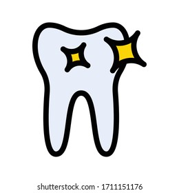 icono de color plano vectorial oral 
