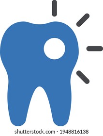 oral vector glyph colour icon