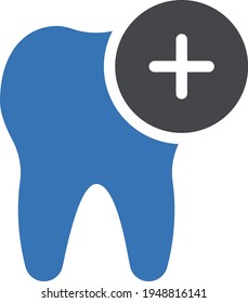 oral vector glyph colour icon