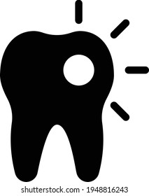 icono plano de glifo vector oral