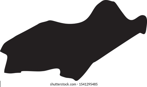 oran province map in algeria country