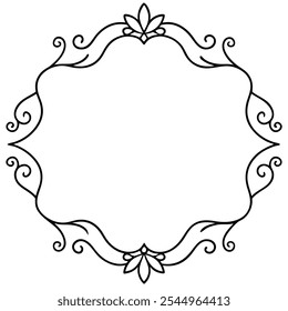 Oranaments frame wedding frame design