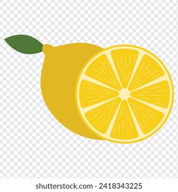 Orang fruit. Oranges that are segmented on a white background.