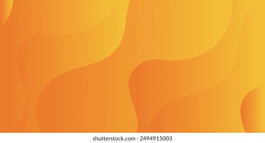 Orange 3D Autumn Geometry Background