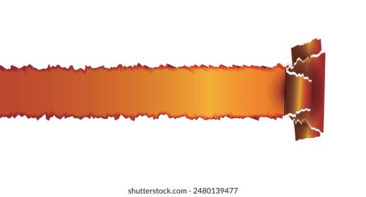 orange 3D paper message background