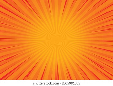 Papel de fondo de escritorio tómico abstracto de color naranja.  Fondo de estilo de caricatura. Material vectorial