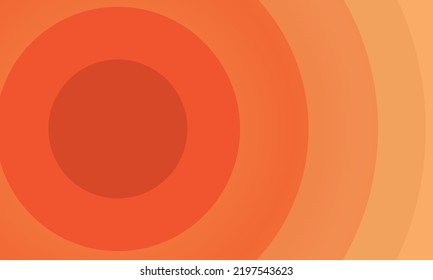 Orange abstract background, 3d circle tiles vector, perfect for office, banner, landing page, background, wallpaper and more