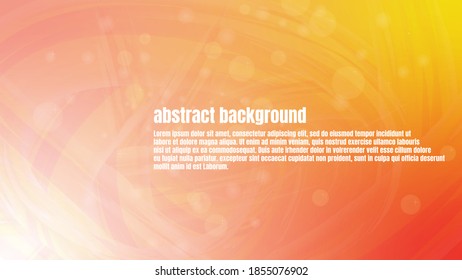 Diseño de la ilustración de la pancarta de fondo abstracto de naranja