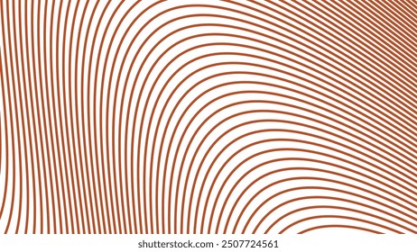 Orange abstract background with blue curve line vector image
