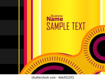 Orange abstract background for business card or banner