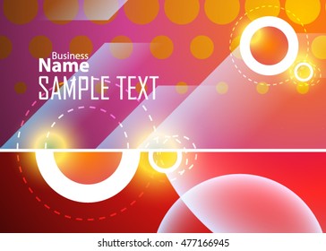 Orange abstract background for business card or banner