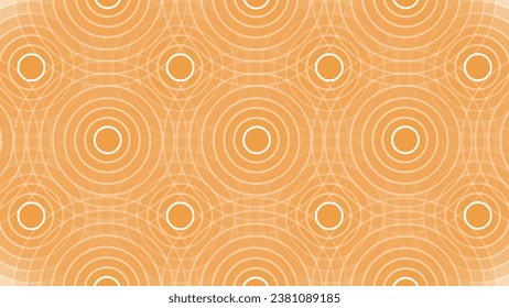 Orange abstract background with circles