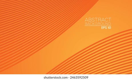 Oranger abstrakter Hintergrund mit Kurvenlinie