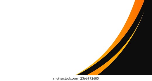 Fondo abstracto amarillo con forma curvada. Ilustración vectorial