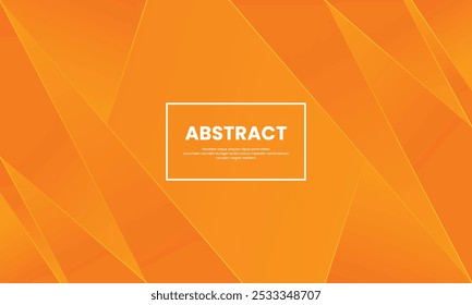 Orange Abstract Background Design For Presentation and slides 