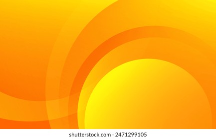 Orange abstract background. Dynamic shapes composition. Vector illustration