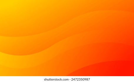 Fondo abstracto naranja. Composición de Formas dinámicas.  Onda de sonido dinámica. Elemento de diseño. Ilustración vectorial