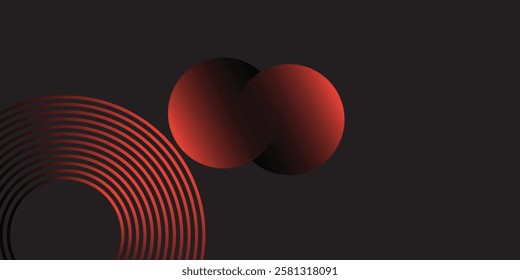 orange abstract background. Dynamic shapes composition.
