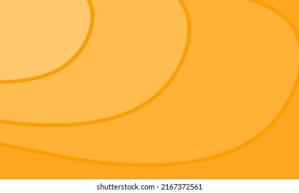 Orange abstract background in the form of a wave. Wavy background design without gradient effect in Orange. Modern illustration suitable for any business. vector design