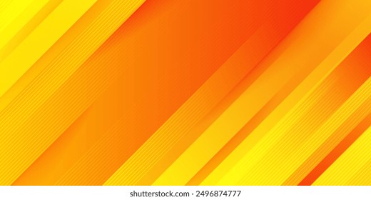 Fondo abstracto naranja con forma geométrica. Líneas redondeadas diagonales de gradiente modernas. Formas dinámicas. Geométrica mínima. Concepto futurista.